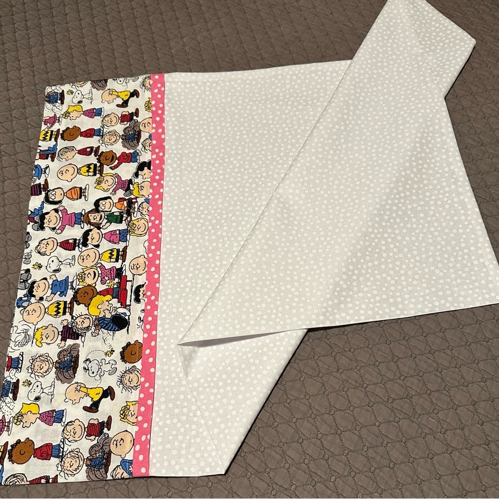 NEW Handmade Peanuts Pillowcase 20” x 28”